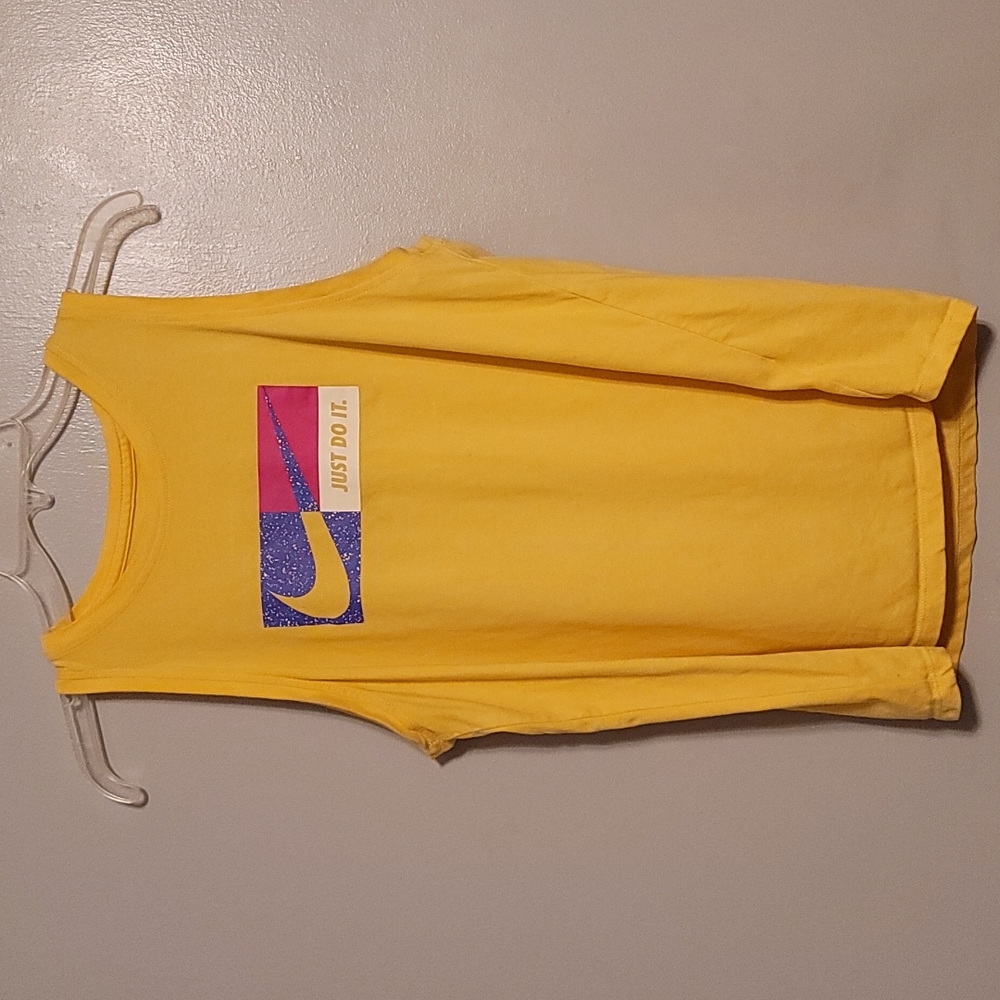 Yellow Nike tank top